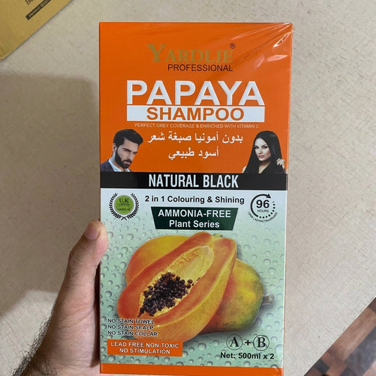 Yardlie UK Papaya 1000ML Hair Color Shampoo | No Skin Color