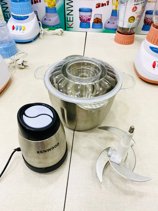 Kenwood Chopper 3 Litter | 4 Blades | 2 Speed Buttons | Long Wire