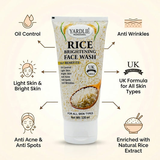 Yardlie UK Rice FaceWash | All Skin Types